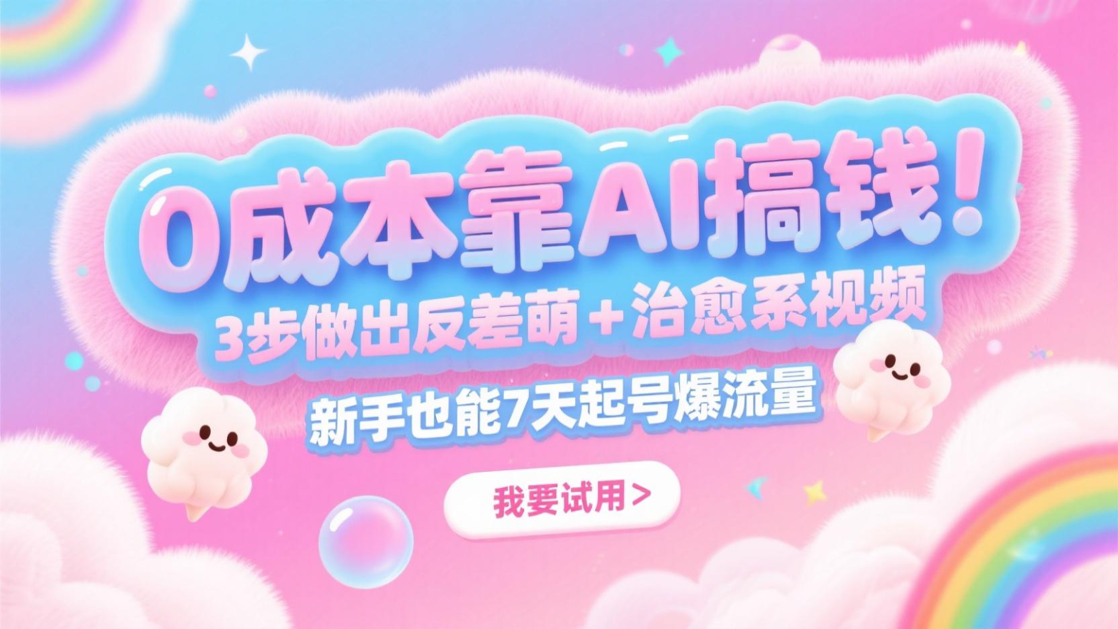 0成本靠AI搞钱！3步做出反差萌+治愈系视频，新手也能7天起号爆流量，月入5位数 - 卡易购-数字权益卡券营销自助平台-卡易购-数字权益卡券营销自助平台