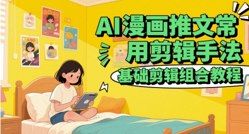 AI漫画推文常用剪辑手法，基础剪辑组合教程 - 卡易购-数字权益卡券营销自助平台-卡易购-数字权益卡券营销自助平台