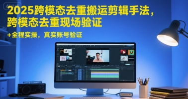 2025跨模态去重搬运剪辑手法，跨模态去重现场验证 +全程实操，真实账号验证 - 卡易购-数字权益卡券营销自助平台-卡易购-数字权益卡券营销自助平台
