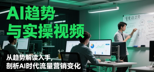 AI趋势与实操视频，从趋势解读入手，剖析AI时代流量营销变化 - 卡易购-数字权益卡券营销自助平台-卡易购-数字权益卡券营销自助平台