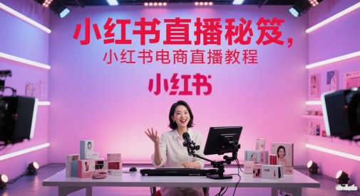 小红书直播秘笈，小红书电商直播教程 - 卡易购-数字权益卡券营销自助平台-卡易购-数字权益卡券营销自助平台