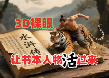 书本人物裸眼3D视频，新的玩法，流量超猛，保姆级教程 - 卡易购-数字权益卡券营销自助平台-卡易购-数字权益卡券营销自助平台