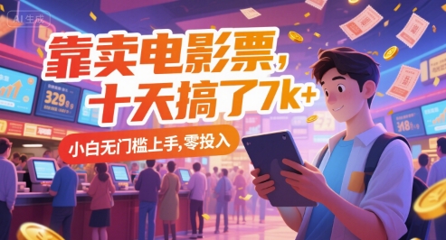 靠卖电影票，十天搞了7k+，小白无门槛上手，零投入【揭秘】 - 卡易购-数字权益卡券营销自助平台-卡易购-数字权益卡券营销自助平台