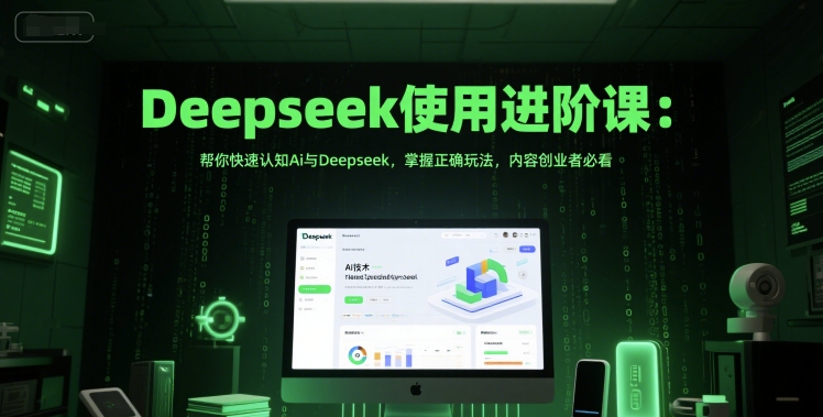 Deepseek使用进阶课：帮你快速认知Ai与Deepseek，掌握正确玩法，内容创业者必看 - 卡易购-数字权益卡券营销自助平台-卡易购-数字权益卡券营销自助平台