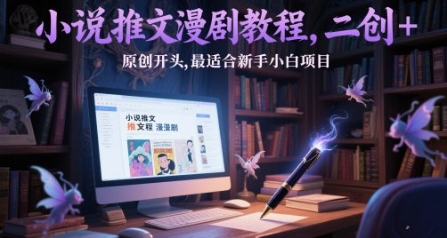 小说推文漫剧教程，二创+原创开头，最适合新手小白项目 - 卡易购-数字权益卡券营销自助平台-卡易购-数字权益卡券营销自助平台