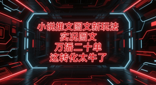 小说推文图文新玩法，实况图文，万播二十单，这转化太牛了！ - 卡易购-数字权益卡券营销自助平台-卡易购-数字权益卡券营销自助平台
