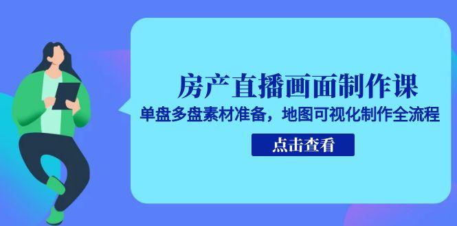 房产直播画面制作课，单盘多盘素材准备，地图可视化制作全流程 - 卡易购-数字权益卡券营销自助平台-卡易购-数字权益卡券营销自助平台