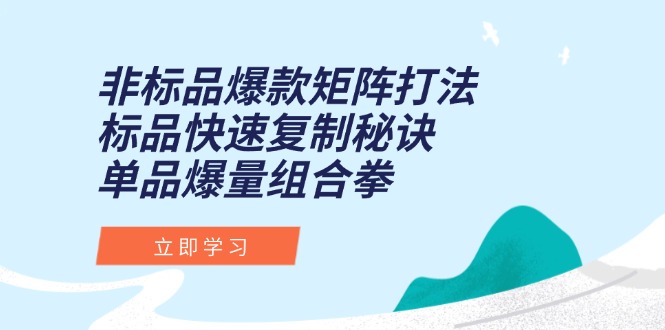 非标品爆款矩阵打法，标品快速复制秘诀，单品爆量组合拳 - 卡易购-数字权益卡券营销自助平台-卡易购-数字权益卡券营销自助平台