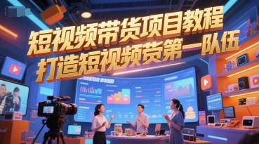 短视频带货项目教程，打造短视频带货第一队伍 - 卡易购-数字权益卡券营销自助平台-卡易购-数字权益卡券营销自助平台