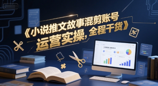 小说推文故事混剪账号运营实操，全程干货 - 卡易购-数字权益卡券营销自助平台-卡易购-数字权益卡券营销自助平台