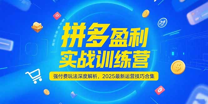 拼多多盈利实战训练营，强付费玩法深度解析，2025运营技巧合集-更新6月 - 卡易购-数字权益卡券营销自助平台-卡易购-数字权益卡券营销自助平台